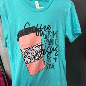Women’s Christian tee, coffee